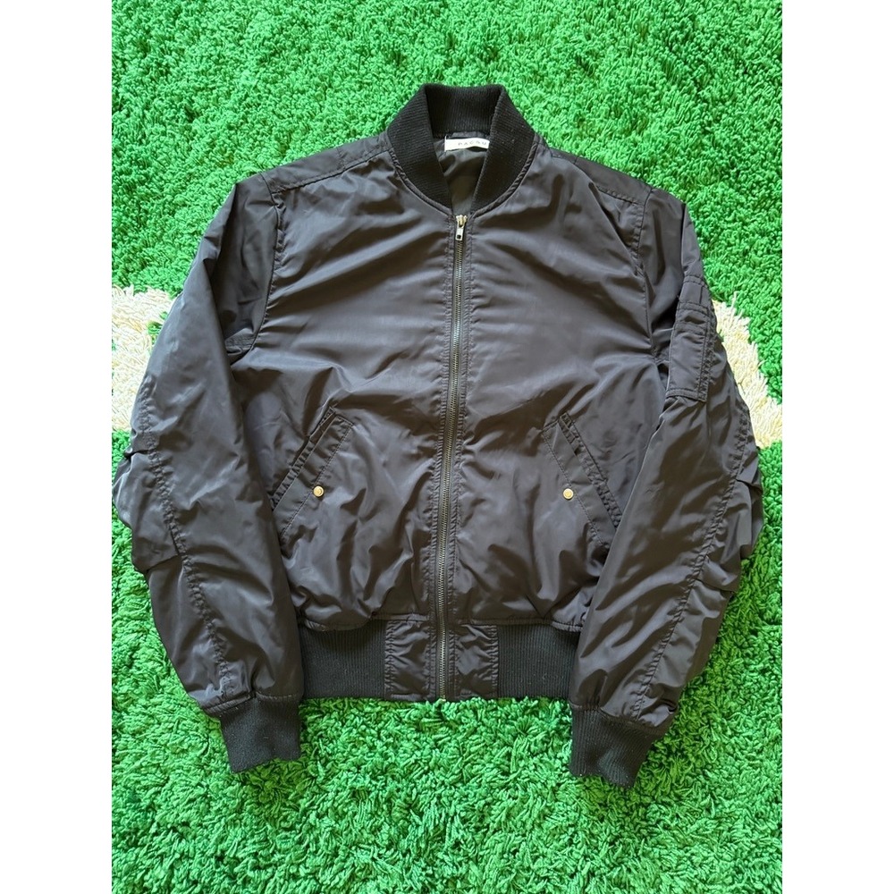 PacSun Bomber Jacket Mens Small Black Excellent Utility Pocket Streetwear‎